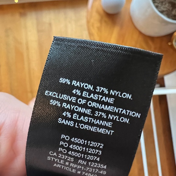 Aritzia Babaton Black Wrap Midi Skirt with Side Tie - Picture 5 of 5